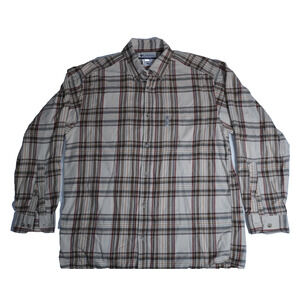 Columbia Sportwear Mens brown plaid outdoor casual work long sleeve shirt Med